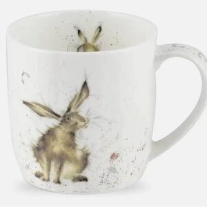 Royal Worcester Wrendale Designs Mug with Rabbit Illustration